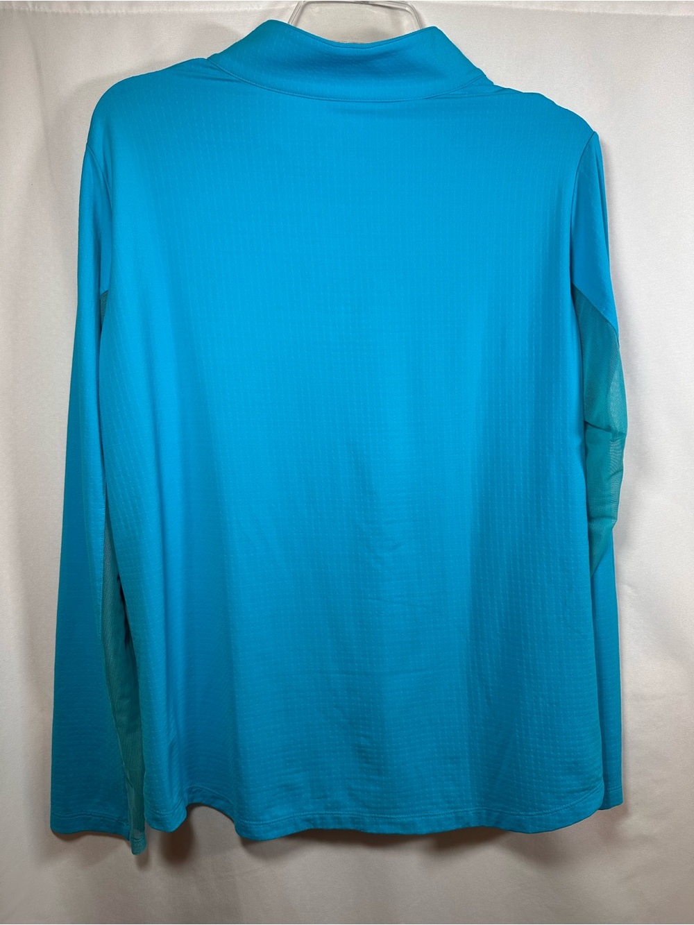 IBKÜL IceFil UPF 50+ Long Sleeve Quarter Zip Golf Sun Shirt Turquoise XL - Picture 4 of 10